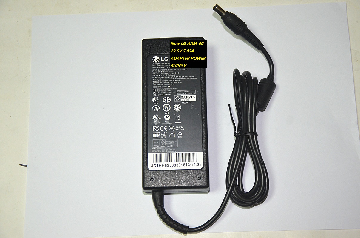 New LG 19.5V 5.65A AAM-00 6.5*3.0 ADAPTER POWER SUPPLY